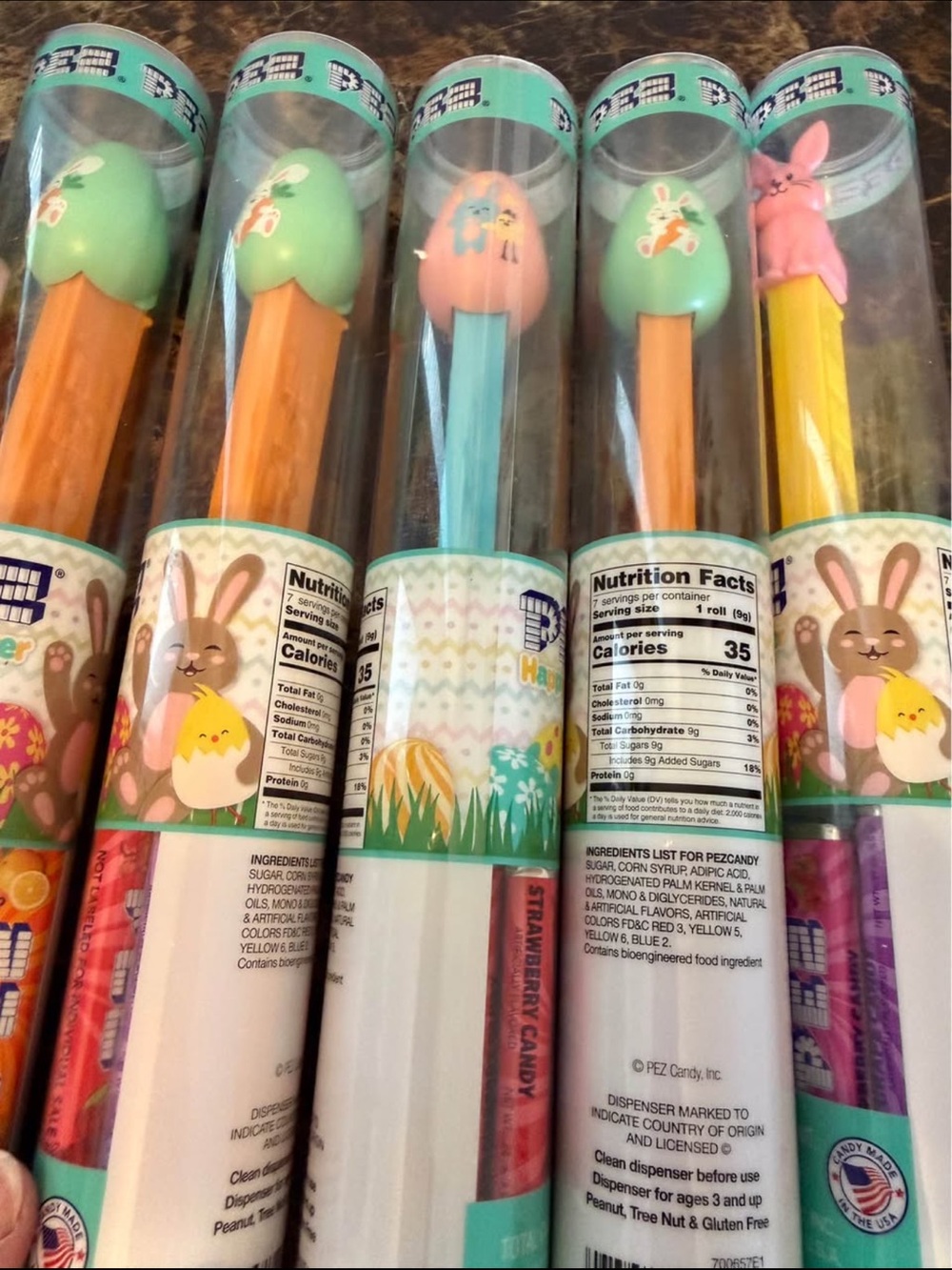 Assorted Spring Candy Dispensers - Yellow, Pink, Orange, Green - Picture 3 of 5